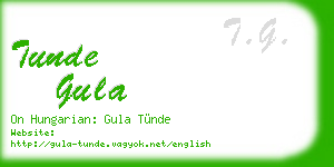 tunde gula business card