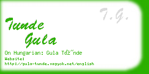 tunde gula business card